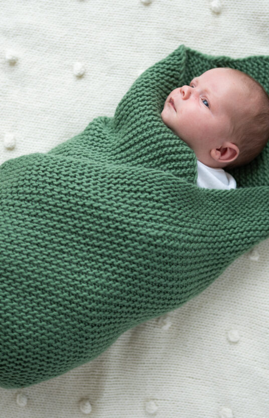 knitted baby planket