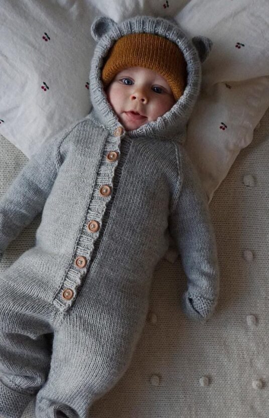 sleepsuit baby knit