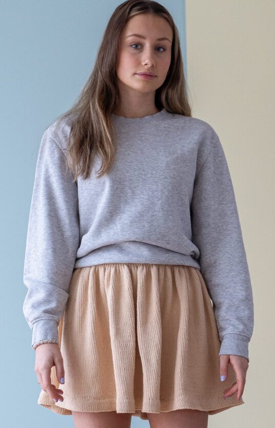 ballerinaskjørt strikkeoppskrift