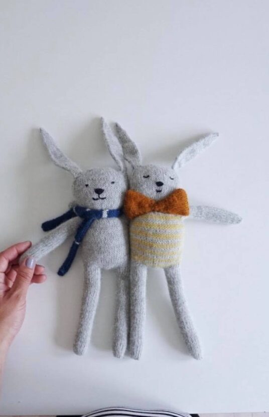 strikkeoppskrift leker kanin