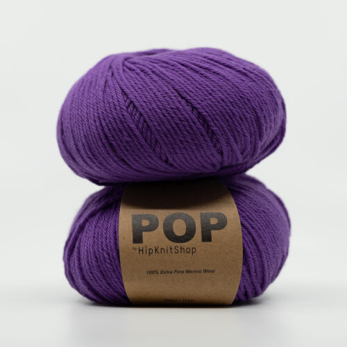 purple merino yarn pop