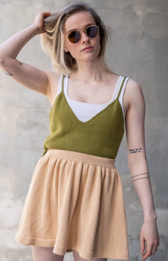 Thelma topp strikkeoppskrift