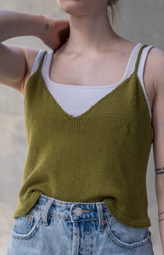 sommerstrikk singlet dame oppskrift