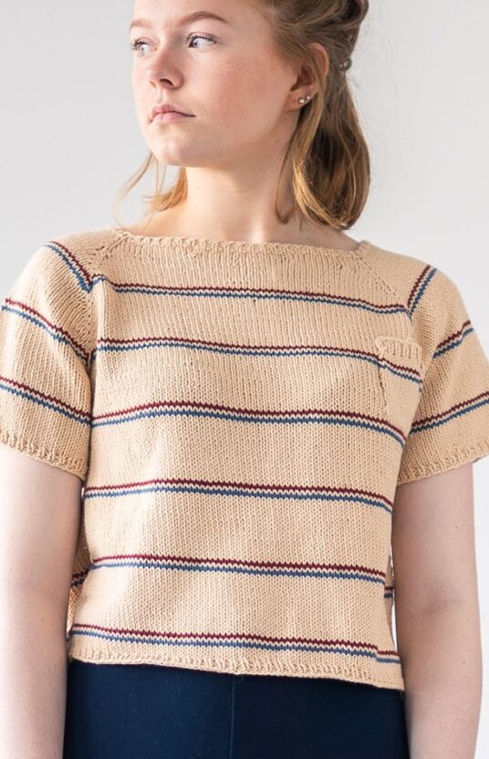 knitting pattern cotton tee