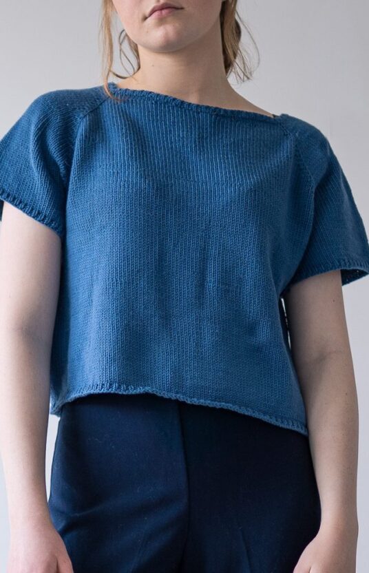 sommerstrikk topp bomull