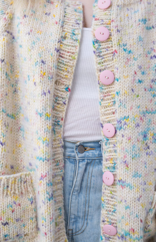 enkel strikkejakke dame