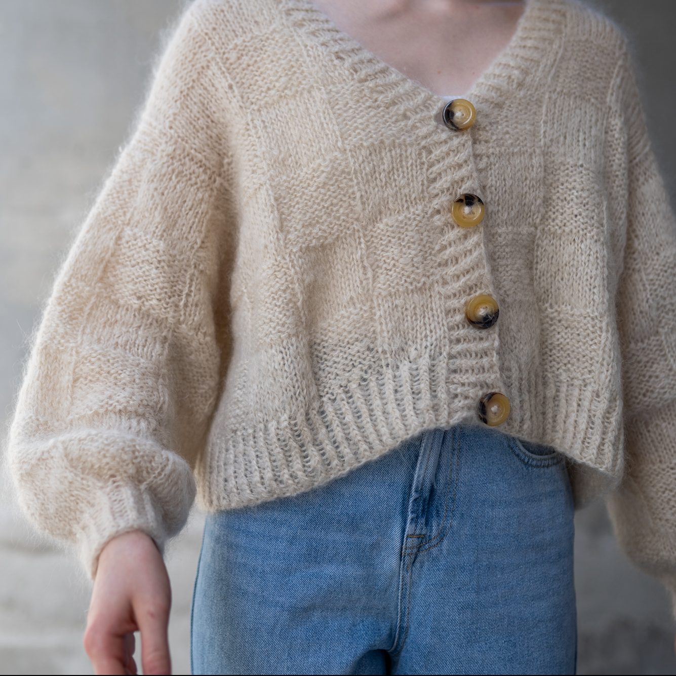 75206-Showtime-cardigan-kit - HipKnitShop women's knitting jacket pattern