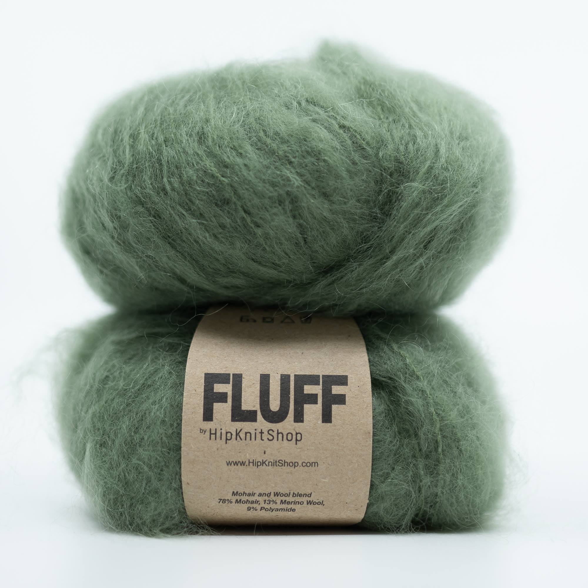 75472-Oliven-gronn - HipKnitShop olive green mohair yarn