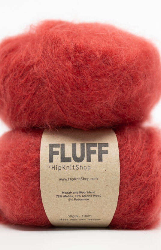 red mohair yarn