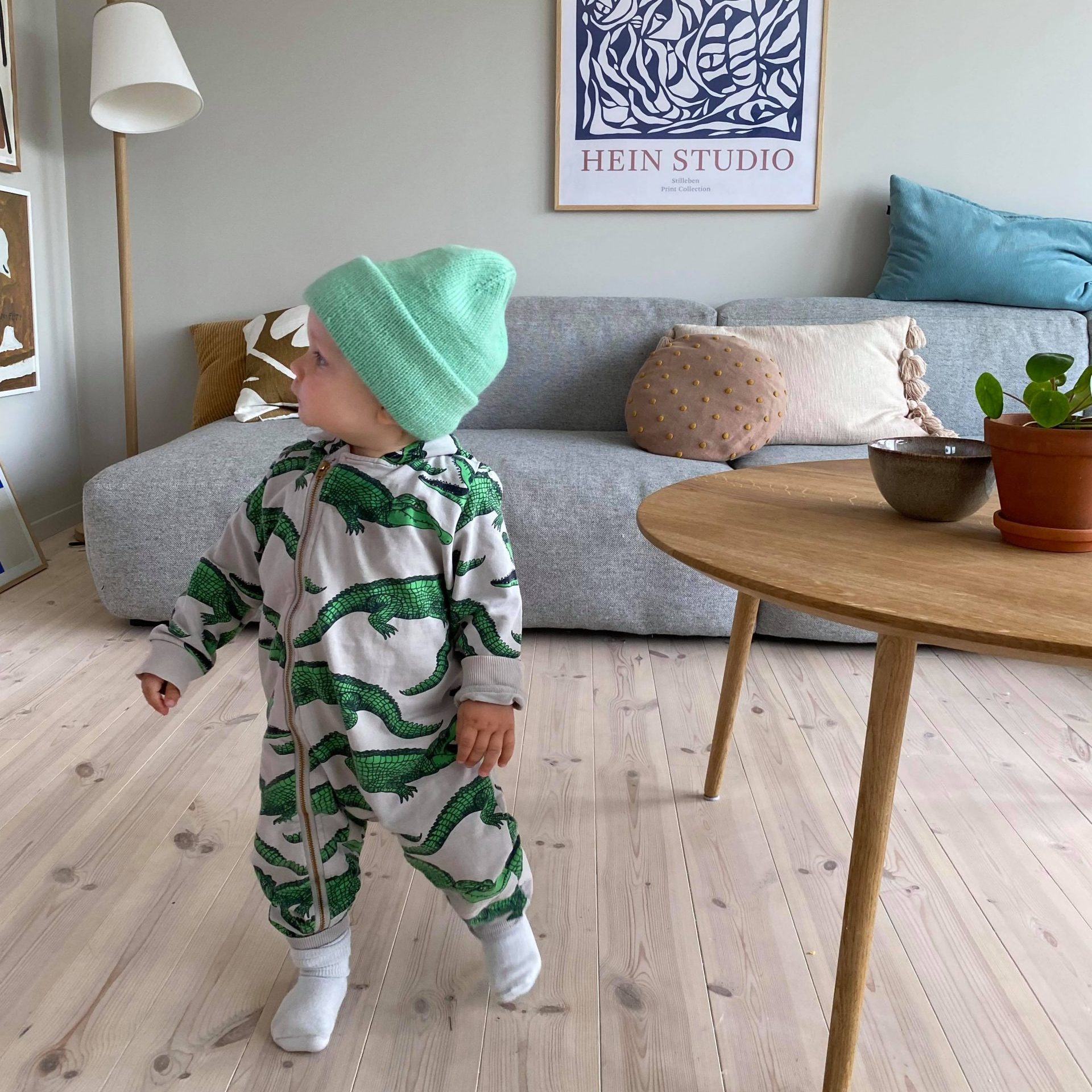 strikkelue til barn oppskrift