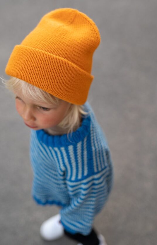strikkeoppskrift lue barn