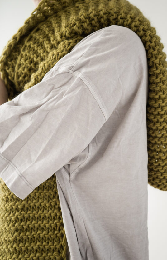 skjerf strikkeoppskrift