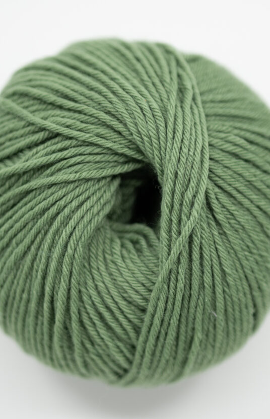 garn merino olivengrønn