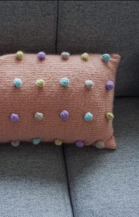 strikkeoppskrift pute