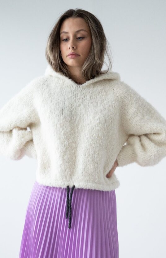 hoodie women knitting pattern