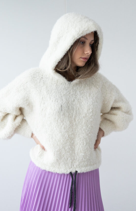 hoodie women knitting pattern