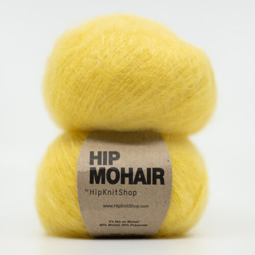 Tangerine yellow mohair