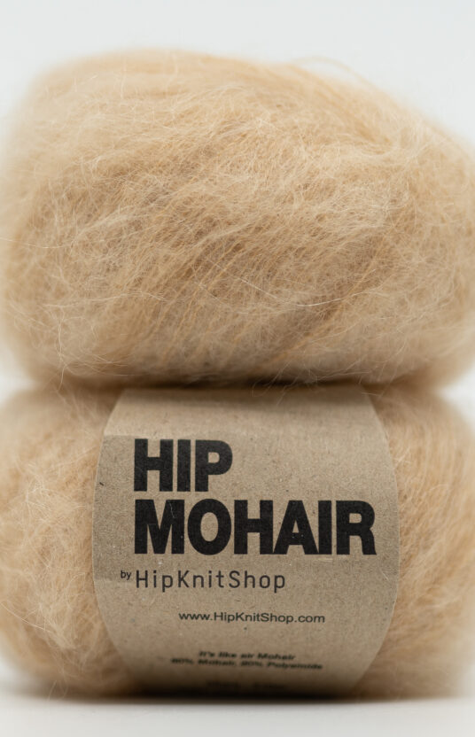 beige mohair garn