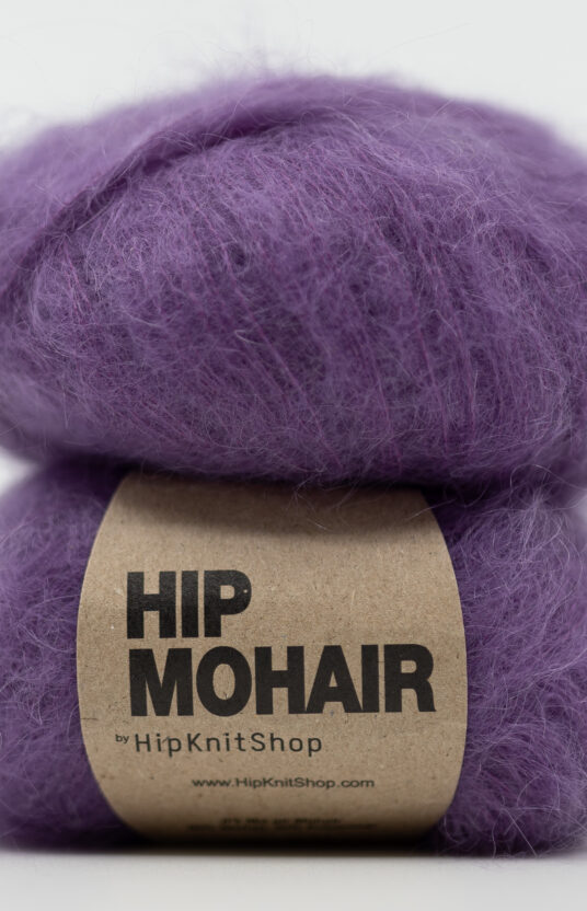 mørk lilla mohair