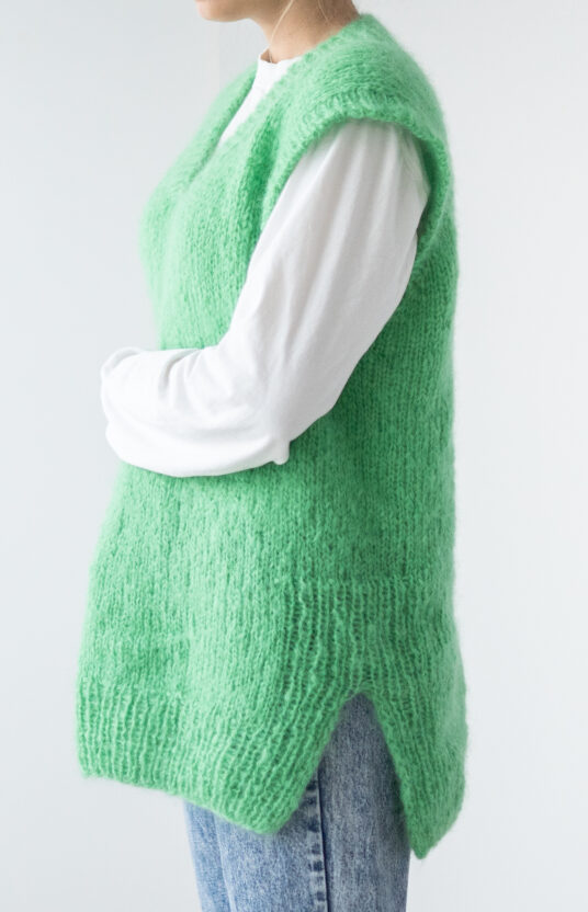 mohair knitted vest pattern