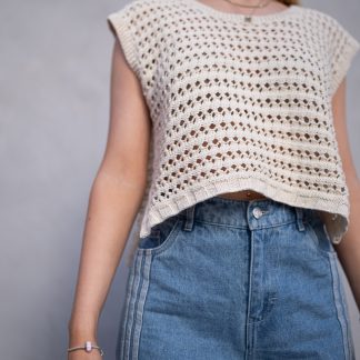 pattern summer top eyelet pattern women