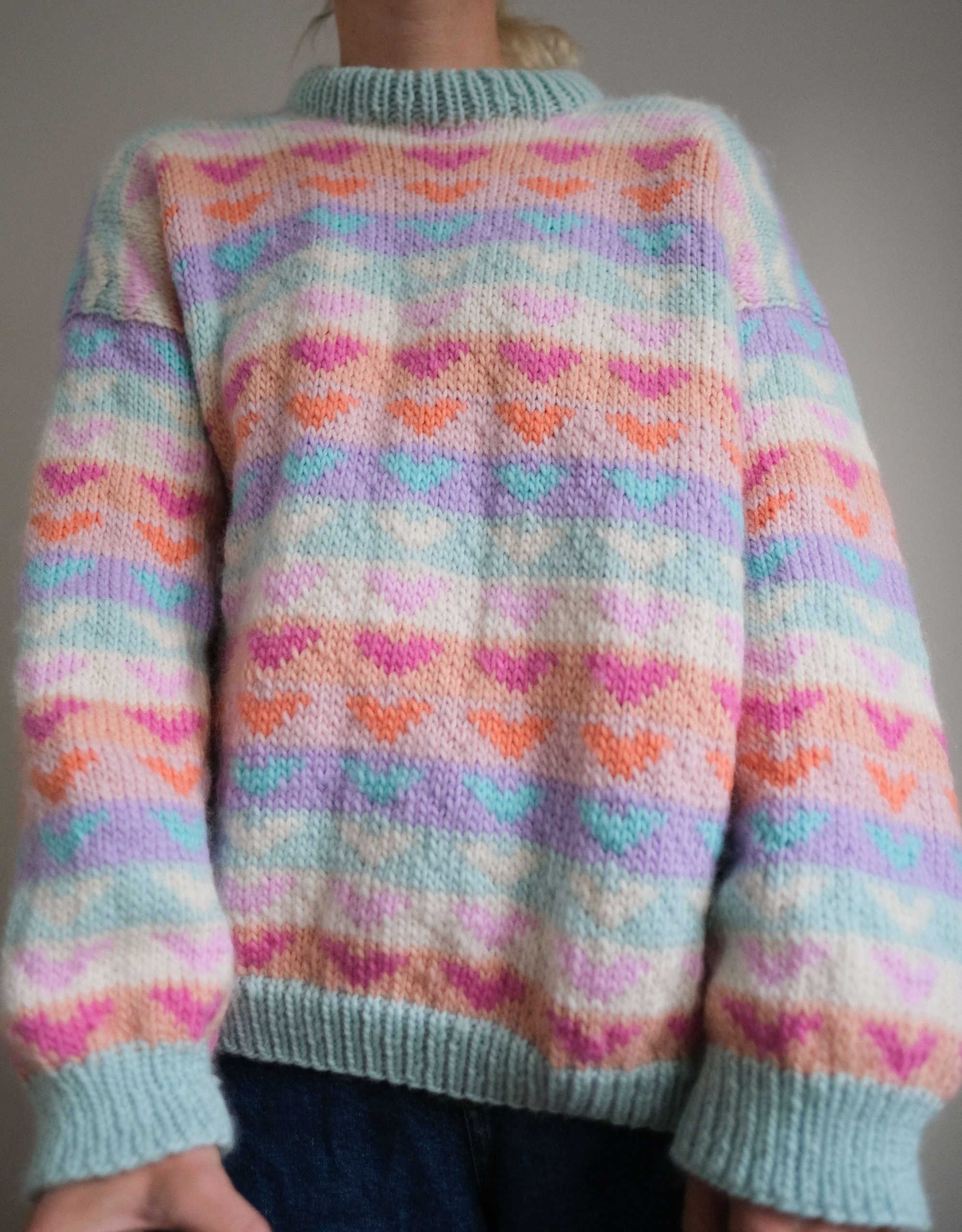 webshop pattern and yarn retro sweater 80s lofoten