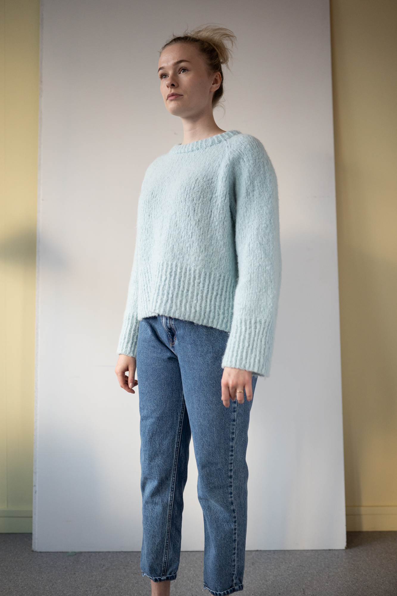 Lovely soft knitted sweater pattern