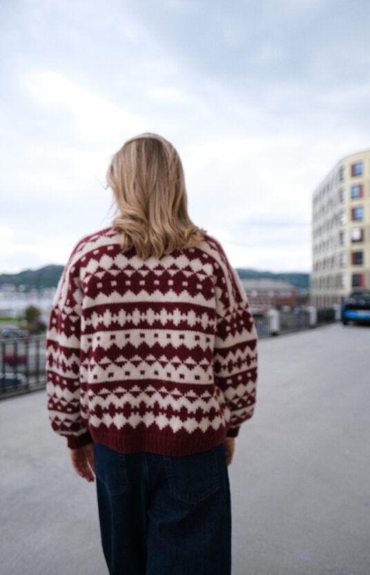 Strikkegenser med mønster dame oppskrift inspirasjon strikkegenser dame ungdom