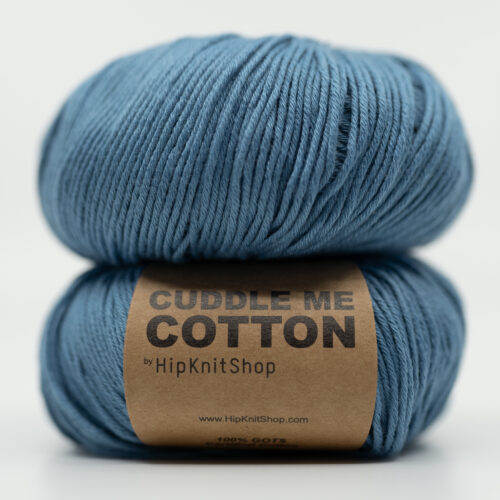 Blue colored organic cotton yarn online store