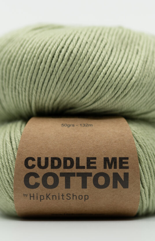 Pistasjgrønn bomullsgarn