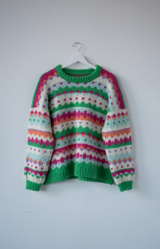 Nordlys genser grønn garnpakke