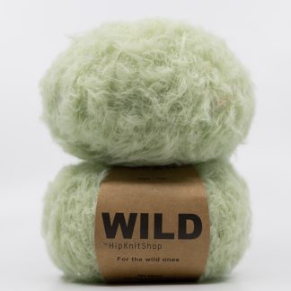 teddy fluffy yarn pastel green