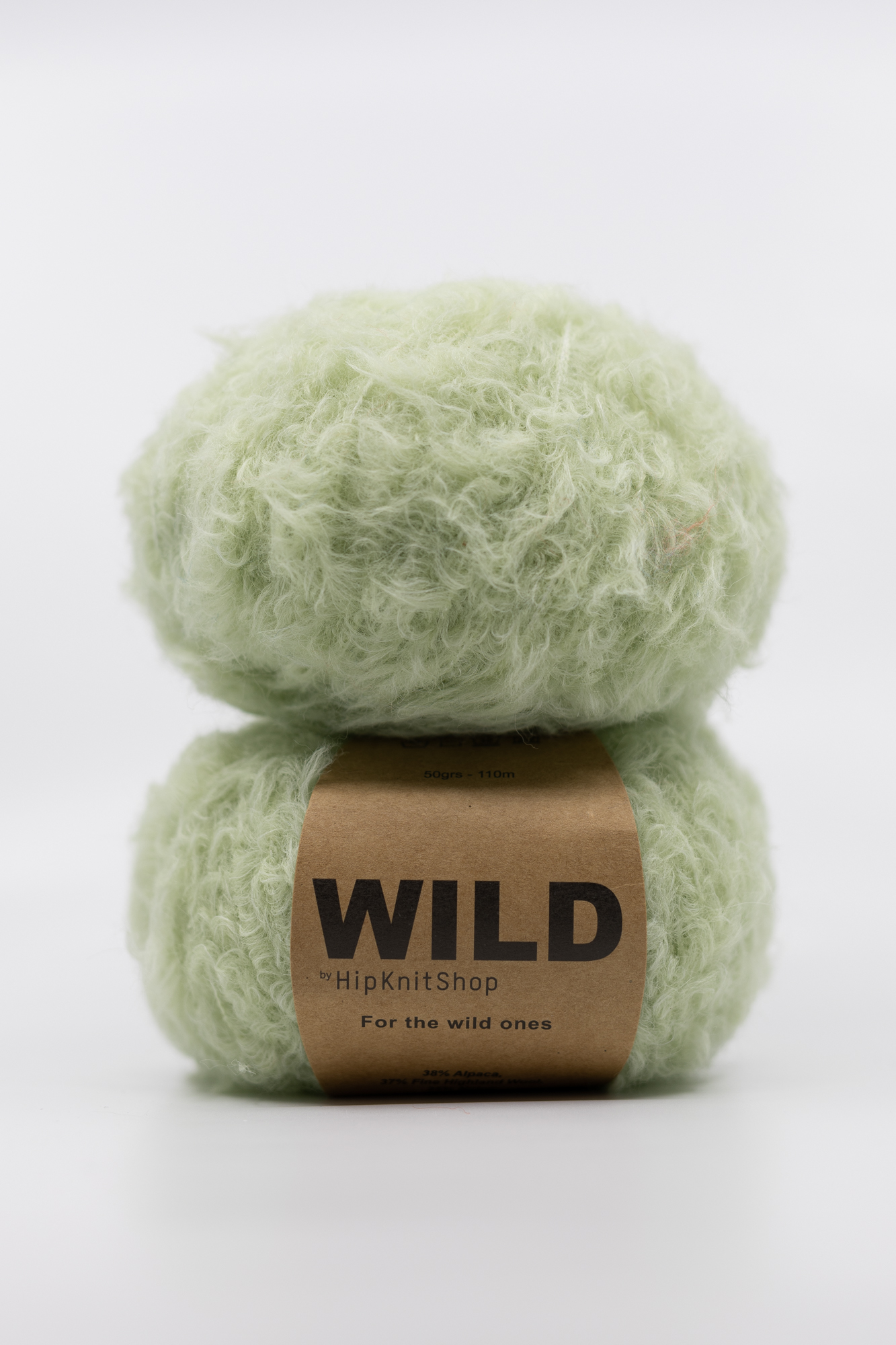 teddy fluffy yarn pastel green 