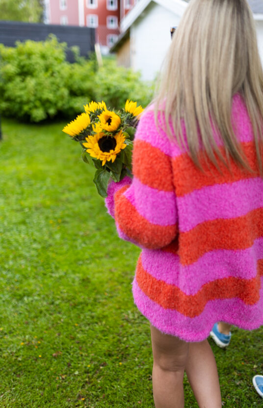 strikkegenser enkel genser nybegynner striper