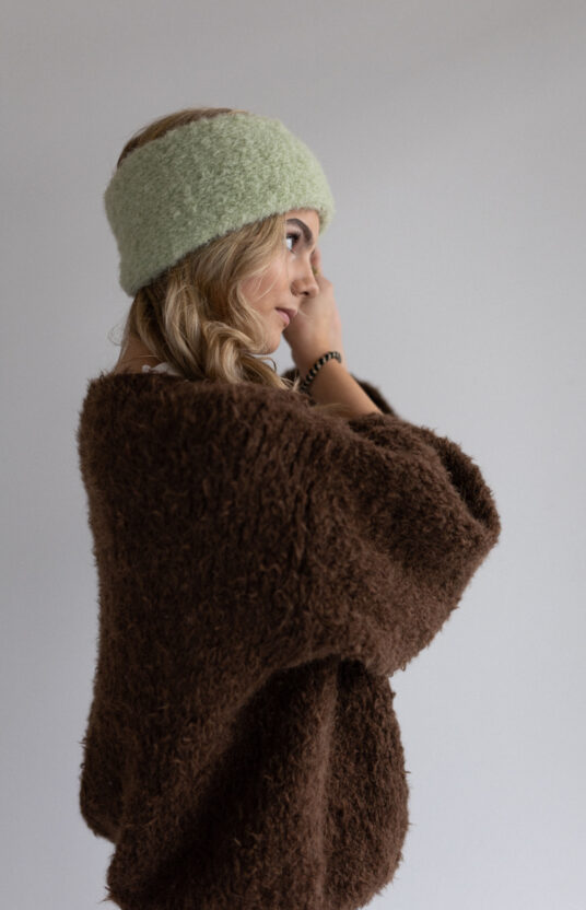 enkelt pannebånd til dame strikkeoppskrift for nybegynnere