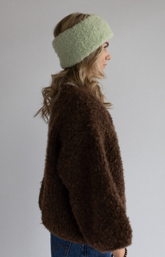 enkelt pannebånd til dame strikkeoppskrift for nybegynnere