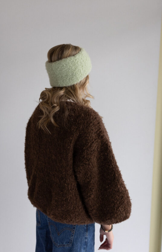 enkelt pannebånd til dame strikkeoppskrift for nybegynnere