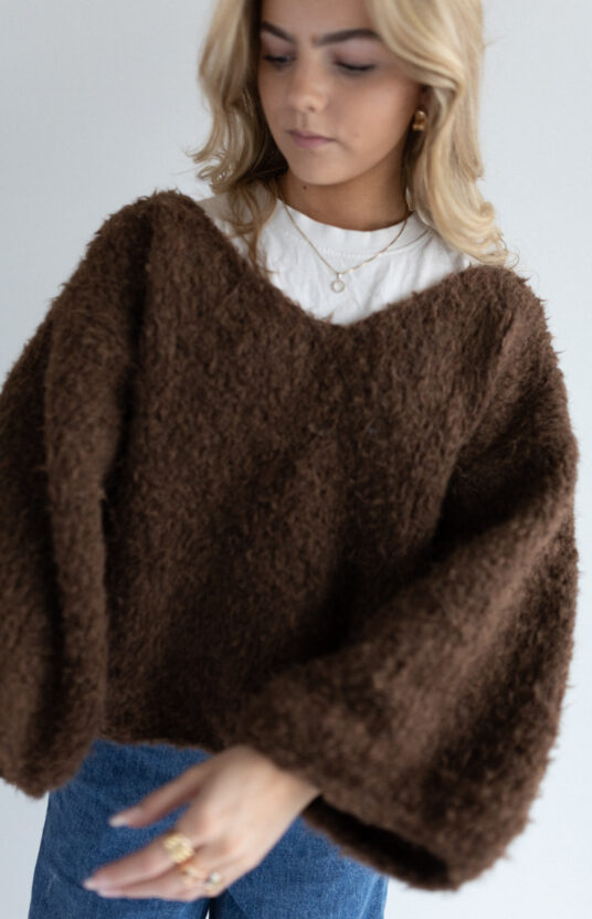 Teddy v-hals genser garnpakke