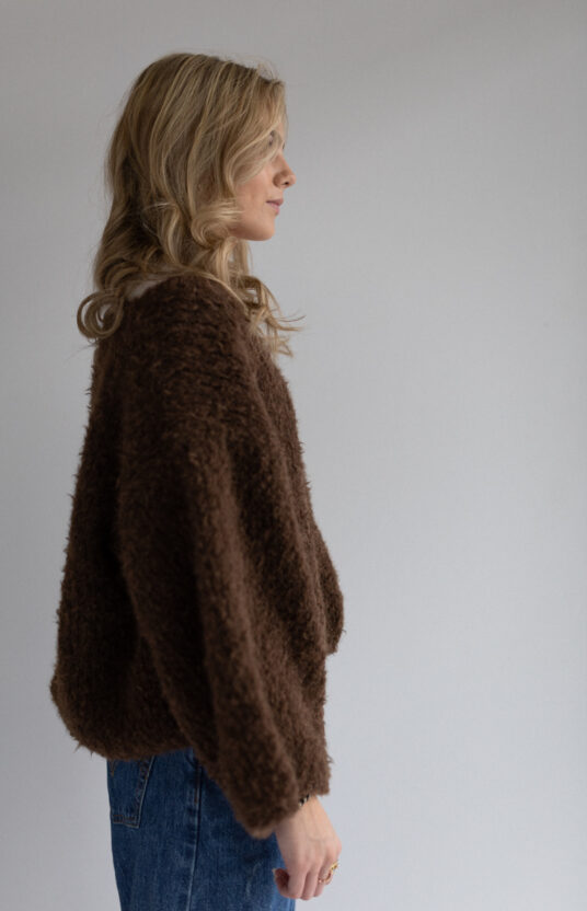 Strikket genser oppskrift og garn