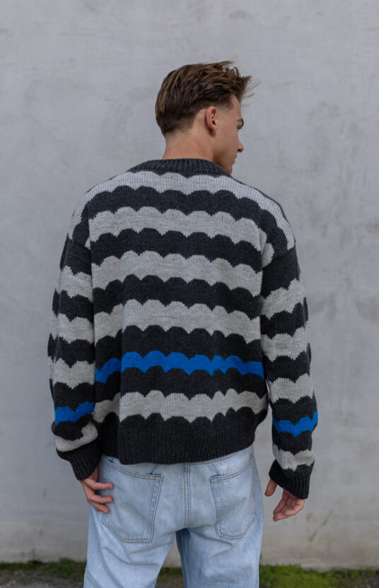 strikkegenser herre i merino strikkeoppskrift