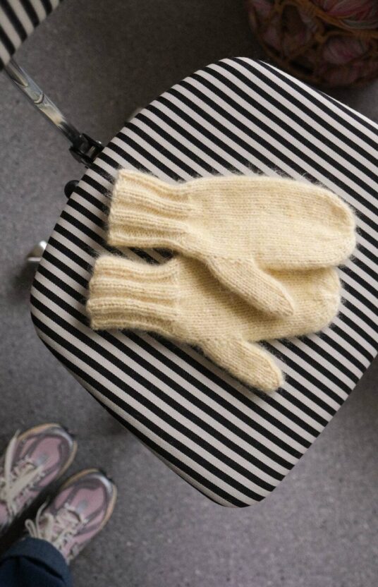 strikkevotter oppskrift