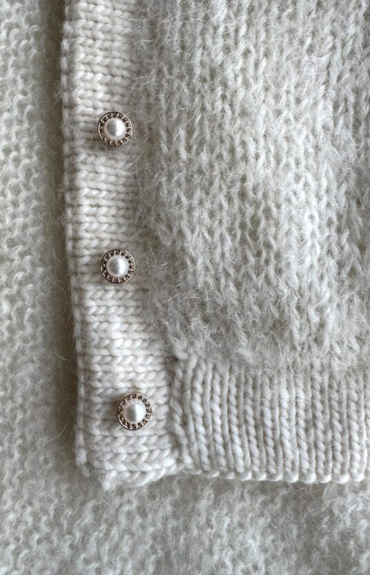 Gull blingknapp med perle