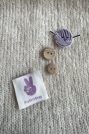 Wooden button light nature flat