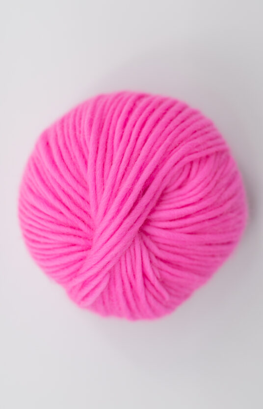 garn ull tykt knall rosa nettbutikk mulesing fritt dyrevennlig garn Hip wool
