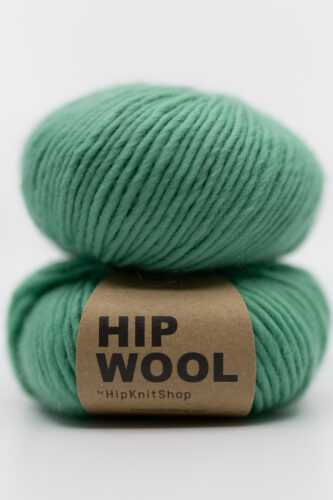 Medium green yarn. Wool yarn for knitting with thick needles. pure wool itch-free wool dusty light green color hip wool