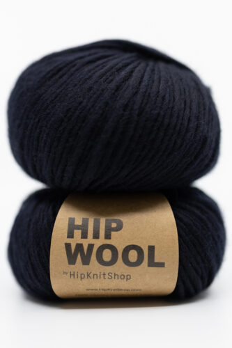 Thick yarn. Black wool yarn for knitting with thick needles. Pure wool, non-itchy wool, dark color, hip wool