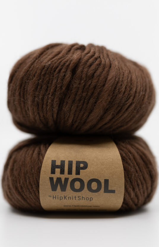 garn bruntoner nettbutikk strikk garn brun Hip Wool 100 % ullgarn strikk på tykke pinner