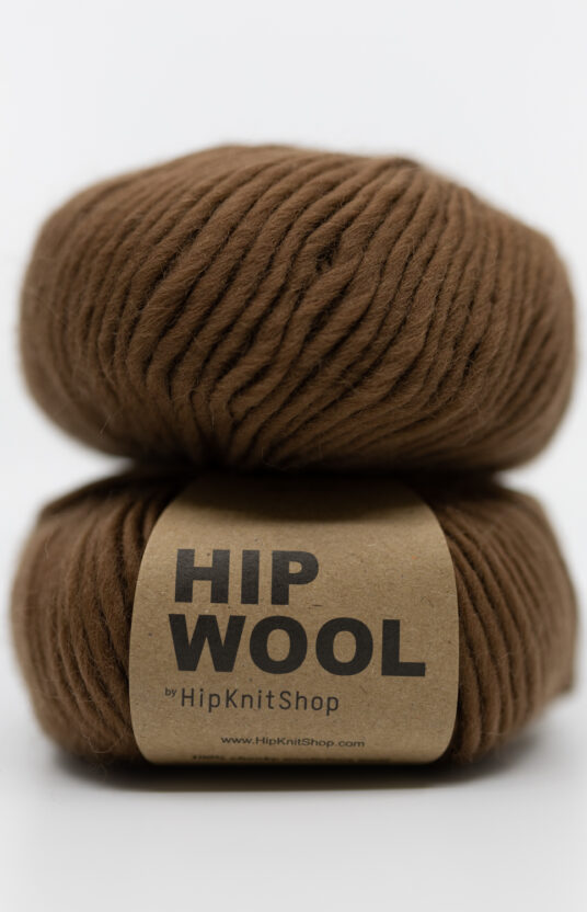 garn bruntoner nettbutikk strikk garn brun Hip Wool 100 % ullgarn strikk på tykke pinner