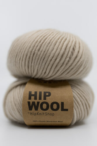 Light beige yarn, thick wool yarn, Hip Wool, cream-colored wool, online store, knitting and yarn