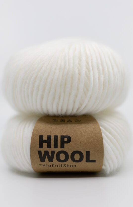 kritt hvit tykt garn nettbutikk Hip Wool mulesingfri dyrevennlig garn
